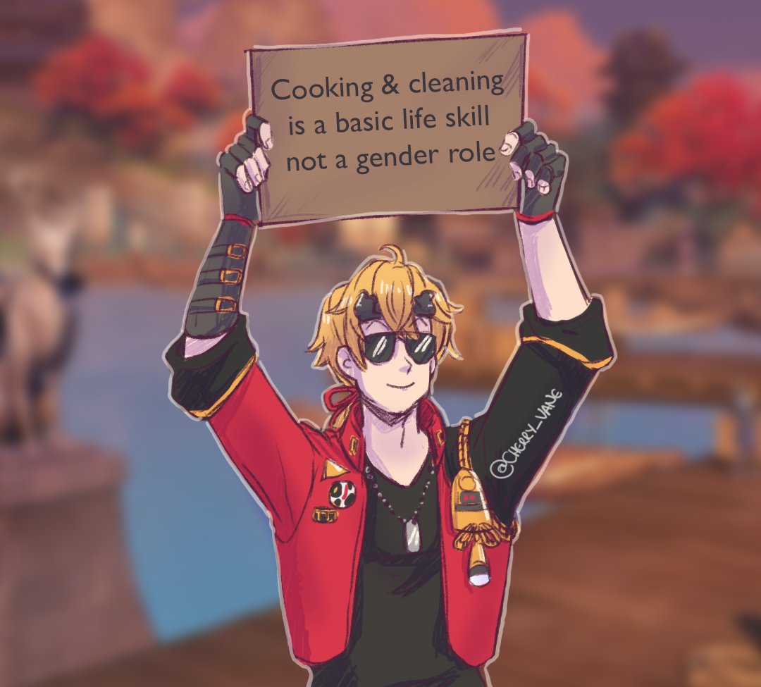 cherry_vane's tweet photo. Thoma's advice for everyone #GenshinImpact #Thoma https://t.co/lcEBbj9eSS
