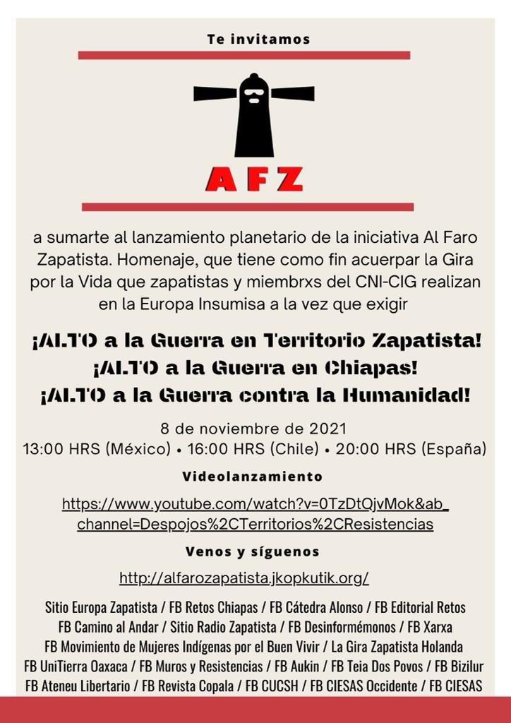 News from #Chiapas...

#EZLN #TravesiaPorLaVida #Zapatistas #TierraInsumisa
