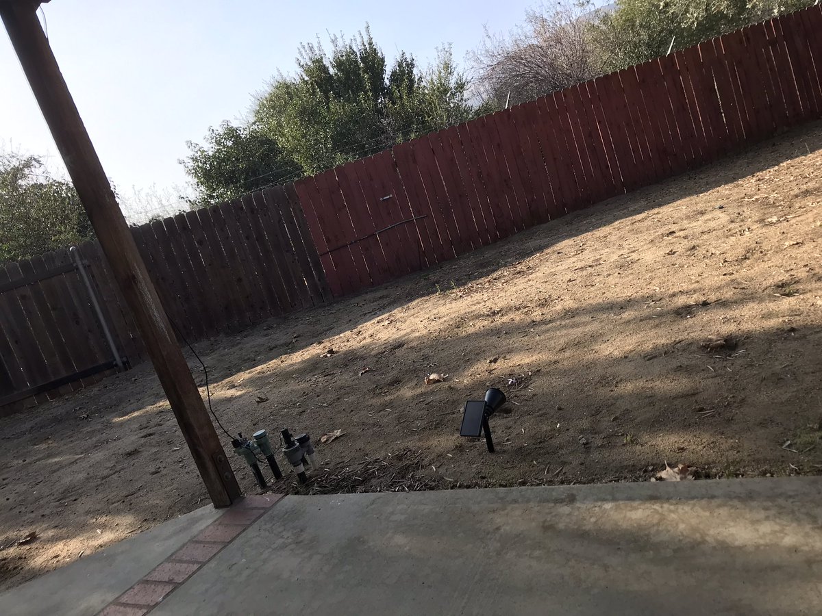 FilmChica07's tweet photo. This is the best cubicle I’ve ever had! #remoteworking #crowsasneighbors #windchimes #backyardoffice https://t.co/yPXYs5NRy9