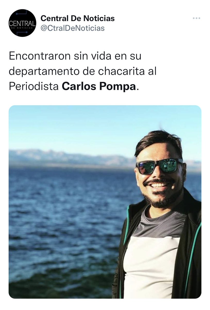 pablomontagna's tweet photo. Periodista de @telenueveC9 (@canal9oficial) - Tenia 57 años - Están averiguando las causas  - Fue en su departamento de la calle Baez - No hay signos de violencia - Ahora viene toda la fase de autopsia y demás. https://t.co/S0ciR3uSWk