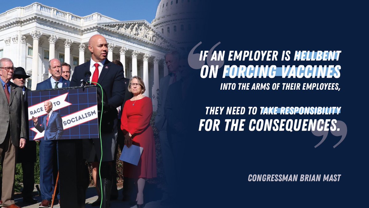 I introduced the Mandating Responsibility Act, requiring employers to accept liability for any consequence from mandating COVID-19 vaccine to their employees.

If employers are hellbent on mandating vaccines, we must mandate responsibility on them as well.