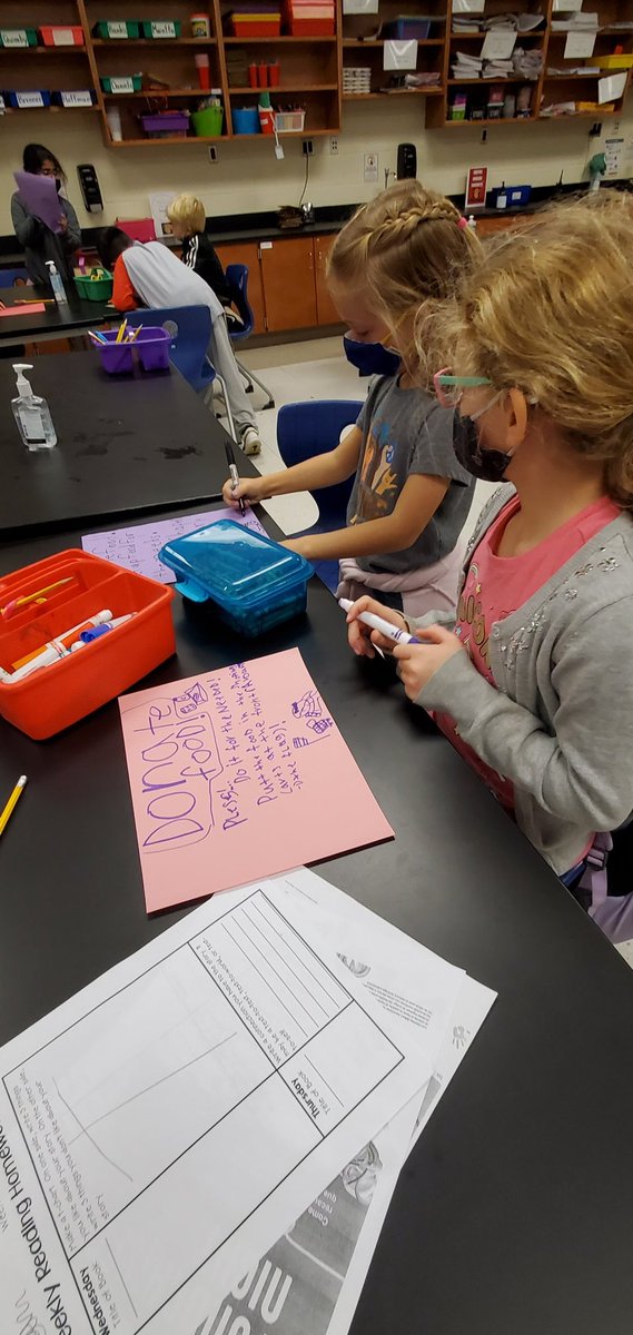 The first ever meeting of <a href="/Team_MCES/">Mays Chapel ES</a> Gives Club today! We can't wait to collect food next week for the GFC Cares Food Pantry during American Education Week's arrival and dismissal times!