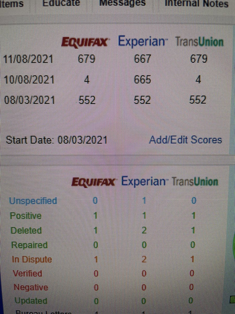 CCCRepair's tweet image. Only 3 months of work and close to that 700+ score, another clients credit making very good improvements with my one of many credit disputing techniques. Dm for a free consultation.