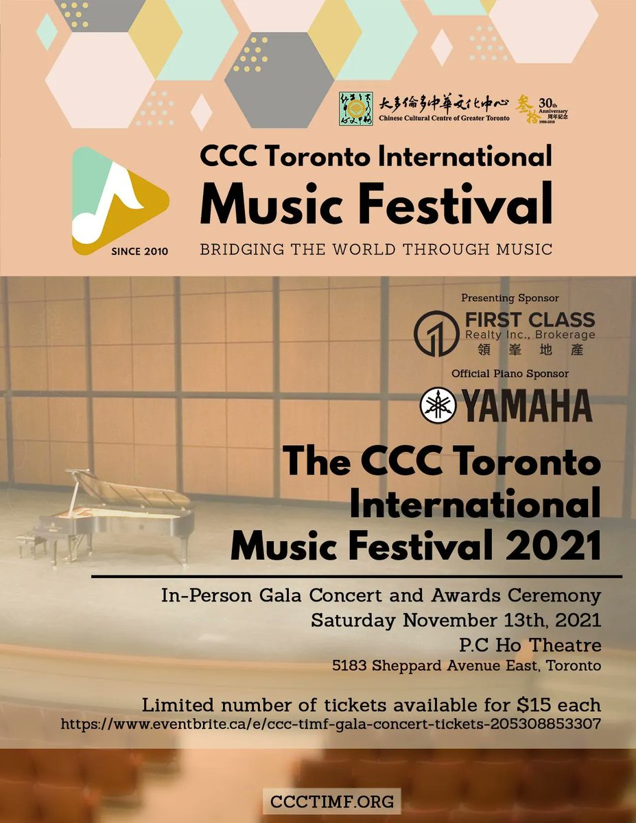CCCGT (@cccgt) on Twitter photo Planning your weekend activities? Join us for a theatrical musical experience at CCC TIMF Gala Concert this Saturday, November 13  ๐ from 10:30 am to 2:30 pm๐ P.C. Ho Theatre
๐ Tickets are available for purchase now via:
Eventbrite at $15: eventbrite.ca/e/ccc-timf-galโฆ Planning your weekend activities? Join us for a theatrical musical experience at CCC TIMF Gala Concert this Saturday, November 13  ๐ from 10:30 am to 2:30 pm๐ P.C. Ho Theatre
๐ Tickets are available for purchase now via:
Eventbrite at $15: eventbrite.ca/e/ccc-timf-galโฆ