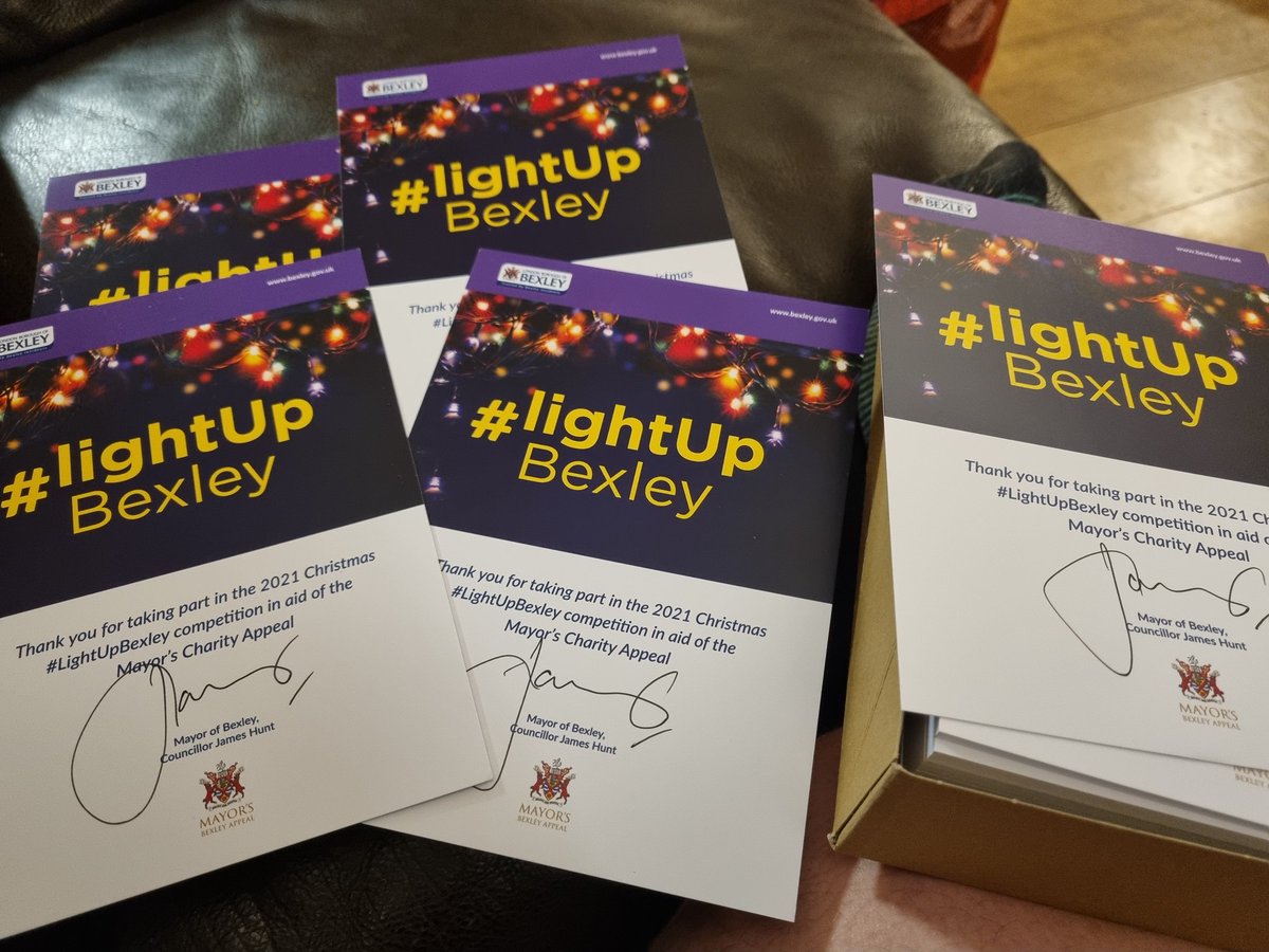 Have you entered the #lightupbexley competition yet?

Register with us at Mayors.office@bexley.gov.uk and decorate your house, shop, shed, window, balcony - and you could win an amazing prize!!

Let's #doitforbexley - please donate to gofundme.com/thebexleyappeal
