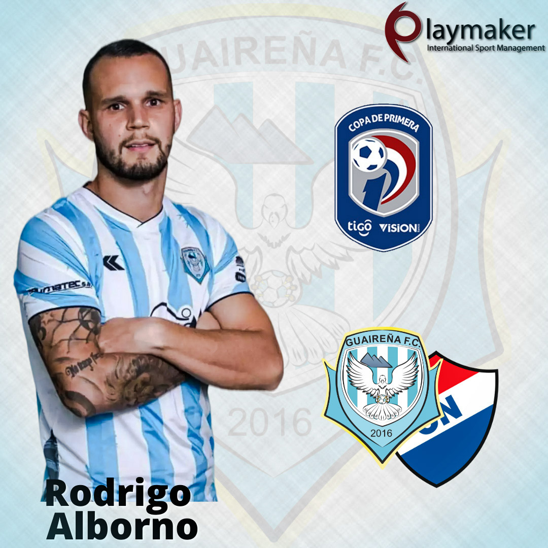 playmaker_py's tweet photo. Nuestro representado @rodrigoalbo33 es titular en @GuairenaClub frente a @clubnacionalpy en el juego por la decimoquinta fecha del Torneo Clausura @CopaDePrimera https://t.co/1Bf8jtV0rw
