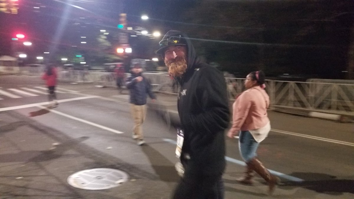 larryrosenblatt's tweet photo. My top moment of @nycmarathon was @tommy_rivs being greeted by 6th &amp; 10th place finishers and fellow Flagstaff friends  @kellyn_taylor @Steph_Rothstein @BenRosario and the love &amp; gratitude we all witnessed in his amazing return to life and living. Rage on Rivs!🏴‍☠️ #runforrivs https://t.co/7dCwCDWvkX