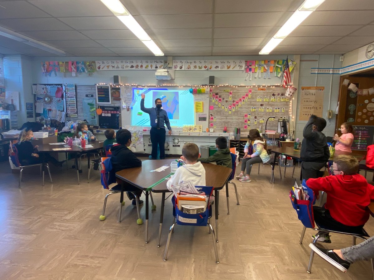 calfano510's tweet photo. Big thank you to Mr. Morales our school guidance counselor for his lesson! We loved learning about self-regulation of our bodies with you and the Cookie Monster! 🍪  #SEL #firstgrade https://t.co/YZFxmkAC8n