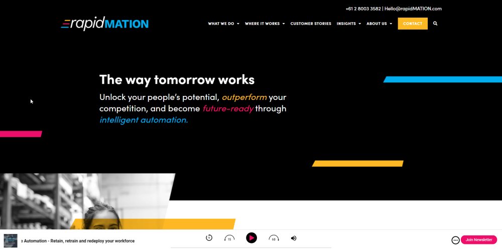 TEAMrapidMATION's tweet image. 📣 [News] We are extremely excited to announce that rapidMATION has fresh new look. Check it out here: bit.ly/rM-FreshNewLook 

#IntelligentAutomation #RoboticProcessAutomation #DigitalProcessAutomation #BrightIdea #AutomationChampagne