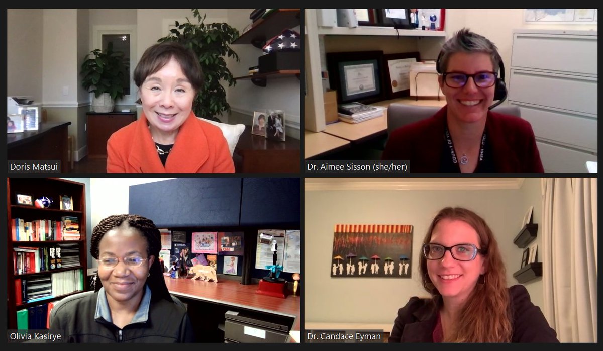 It was great to virtually meet today with <a href="/SutterHealth/">Sutter Health</a>'s Dr. Candace Eyman, <a href="/SacCountyCA/">Sacramento County</a>'s Dr. Olivia Kasirye, and @YoloCountyCA's Dr. Aimee Sisson to discuss what parents need to know about the safety and efficacy of the #COVID19 vaccine for children in the Sacramento region.