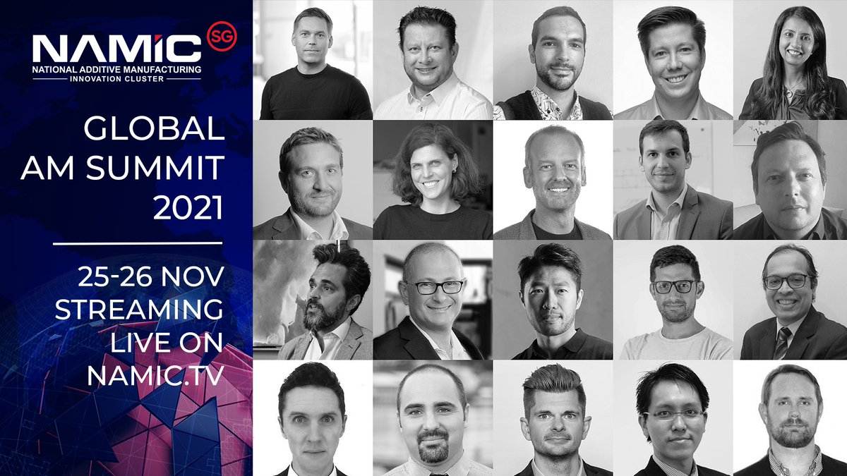Join us and hear insights from over 20 global Additive Manufacturing (AM) experts at NAMIC Global AM Summit 2021!

Sign up: namic.tv

#AdditiveManufacturing #3Dprinting #Investment #EmergingApplications #Sustainability #GlobalSupplyChain #GAMS2021