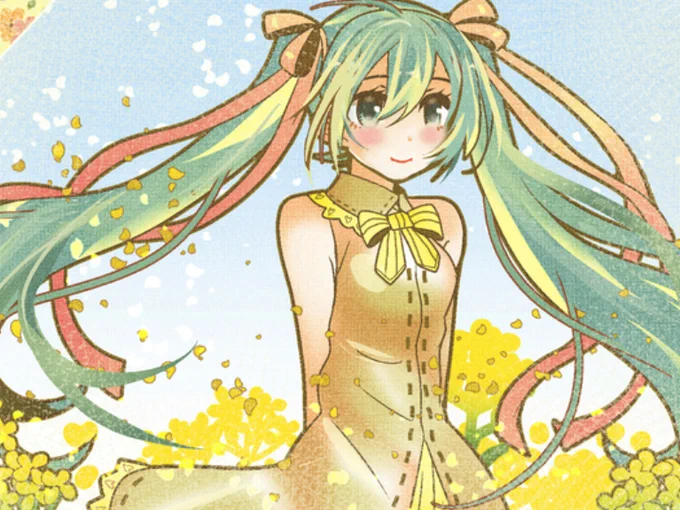 ちょっと昔のですが、気に入っているイラスト☺️🌼
春が好きです。 