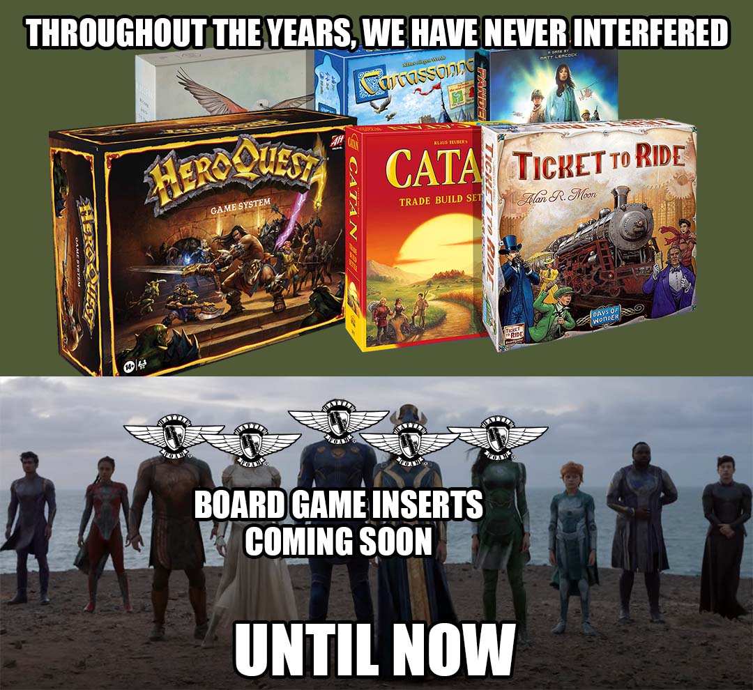 Battle Foam Soon At T Co Jd5j8ds0oq We Ll Be Rolling Out New Waves Of Board Game Inserts Soon Get Ready For Some Old And New Favorites Including The Brand New Heroquest Pandemic