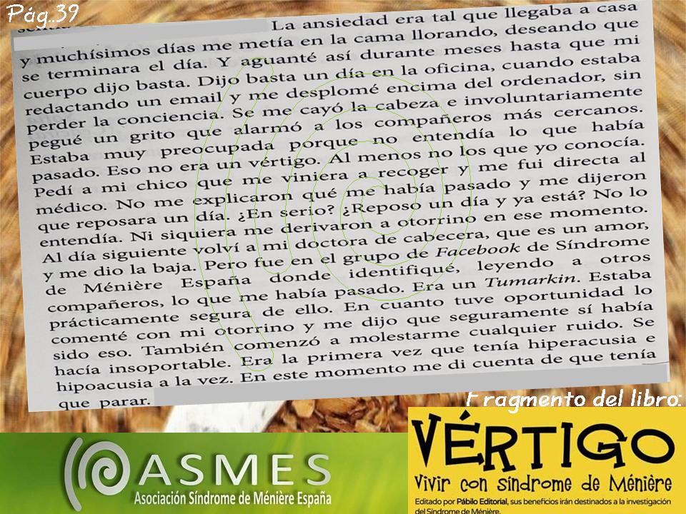 ASMES2016's tweet photo. Esto es"...Vivir con Síndrome de Ménière"
Quieres leer este testimonio completo y más...
https://t.co/meOu31Ligj
#ASMES #SíndromeDeMénière #HaciendoVisibleLoInvisible #JuntosSomosMásFuertes #vértigo #Hospitales #otorrino #vivirconsindromedemeniere #librosLibros #books https://t.co/AvQpoj7Dap