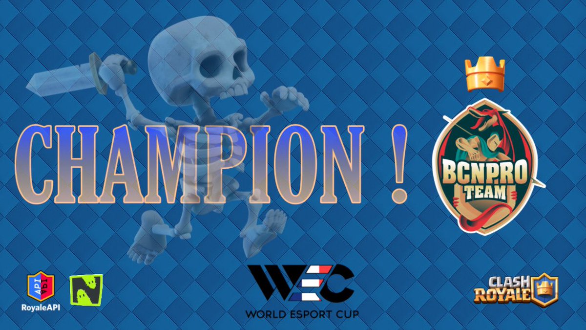 WEC (World Esport Cup) (@wccfrance) on Twitter photo #WECSERIES | RÉSULTAT FINALE 🏆
🥇 <a href="/BCNProTeam/">BCN Pro Team</a>
Félicitations pour la première marche du podium ! BCN PRO TEAM est proclamé vainqueur de la Wec Series!
🥈@LyonixGaming
🥉<a href="/DarkAllianceV/">Dark Alliance V</a>
GG all ! #WECSERIES | RÉSULTAT FINALE 🏆
🥇 <a href="/BCNProTeam/">BCN Pro Team</a>
Félicitations pour la première marche du podium ! BCN PRO TEAM est proclamé vainqueur de la Wec Series!
🥈@LyonixGaming
🥉<a href="/DarkAllianceV/">Dark Alliance V</a>
GG all !