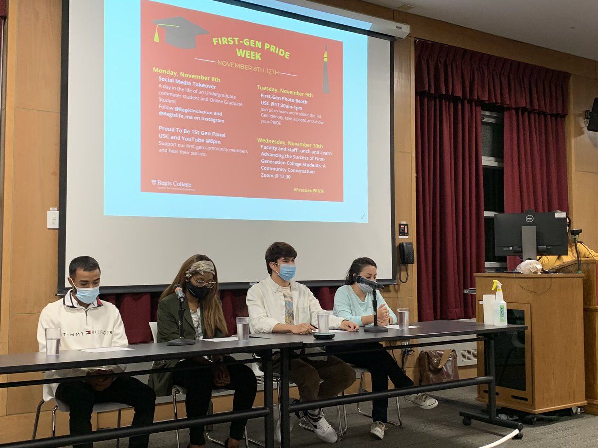 Thank you to our <a href="/RegisCollege_MA/">Regis College</a> first-gen students for sharing their experiences <a href="/RegisLife_MA/">Regis Student Life 🦁🐾</a> and celebrating First-Gen Week!