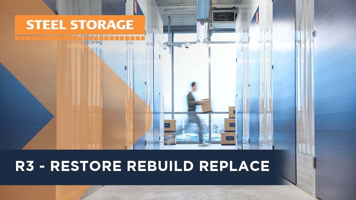 StorageSteel's tweet photo. Steel Storage assess facilities operations and market, and offer R3> solutions aimed at enhancing the customer experience, making the site competitive with newer operations and ultimately increasing rates and return.

https://t.co/0ZmrJqXcA5

#R3 #Restore #Rebuild #Replace https://t.co/2j4VAQE6Ox
