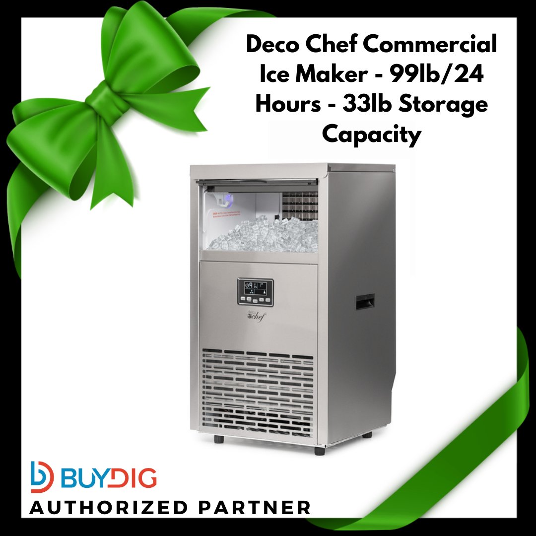 BUYDIG's tweet photo. Put those ice trays away! The Deco Chef Commercial Ice Maker is the ideal solution for fast and convenient cooling your drinks, making and storing ice at an affordable price.

https://t.co/JwOUVGGJ9n

#icemaker #decochef https://t.co/8sPs5lQ2nL