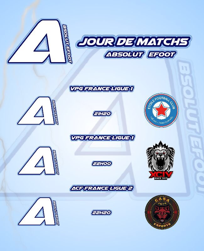 ๐๐ฒ๐๐ฎ๐๐๐ต ๐ง๐ช (@boya___20) on Twitter photo ๐ข #Rรฉsultats
๐| <a href="/VPGFrance_/">VPG France</a> L1
๐๏ธ| @EtoileFC_eSport
โ
| 3-0
๐| <a href="/VPGFrance_/">VPG France</a> L1
๐| @AcyXciv
๐ค| 3-3
๐| @SLE_ACTU L2
๐| @casa_esport
โ
| 4-1
GG WP ร tous !
#TEAMABS ๐ตโช ๐ข #Rรฉsultats
๐| <a href="/VPGFrance_/">VPG France</a> L1
๐๏ธ| @EtoileFC_eSport
โ
| 3-0
๐| <a href="/VPGFrance_/">VPG France</a> L1
๐| @AcyXciv
๐ค| 3-3
๐| @SLE_ACTU L2
๐| @casa_esport
โ
| 4-1
GG WP ร tous !
#TEAMABS ๐ตโช