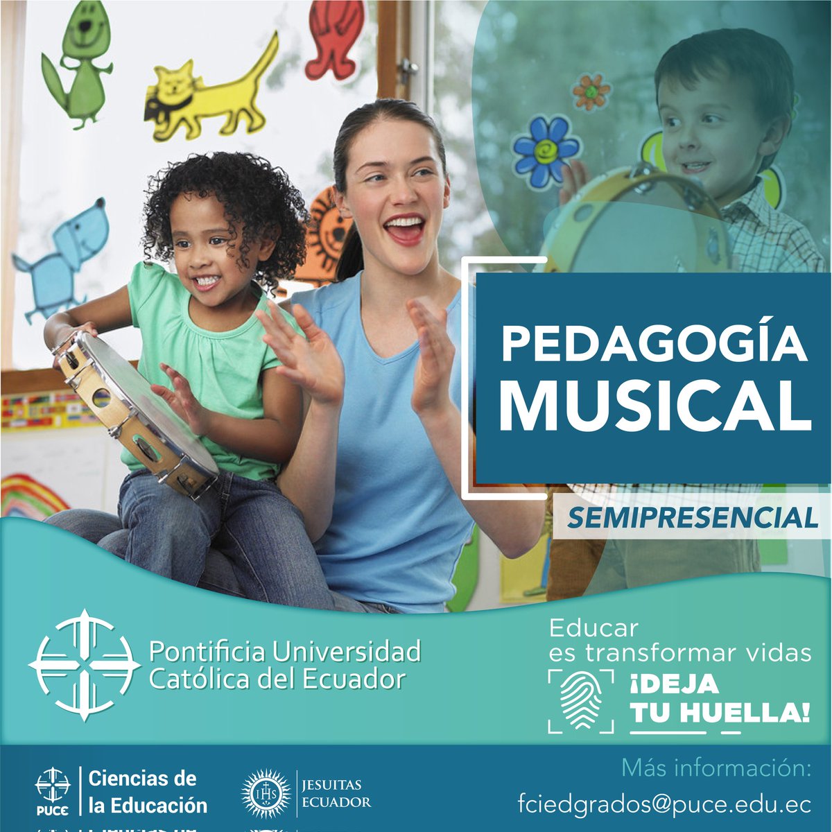 #INFORMACION|📚🎶🎵Si tu pasión es la #musica, enseñar y transmitir tu pasión a los más pequeños, ¿Qué esperas para estudiar #pedagogiamusical?

📚🎶🎵Te traemos esta maravillosa carrera en modalidad semipresencial.

‼️📚¡Deja tu huella!📚‼️

#PUCE #FCIED  #educacion #aprendizaje