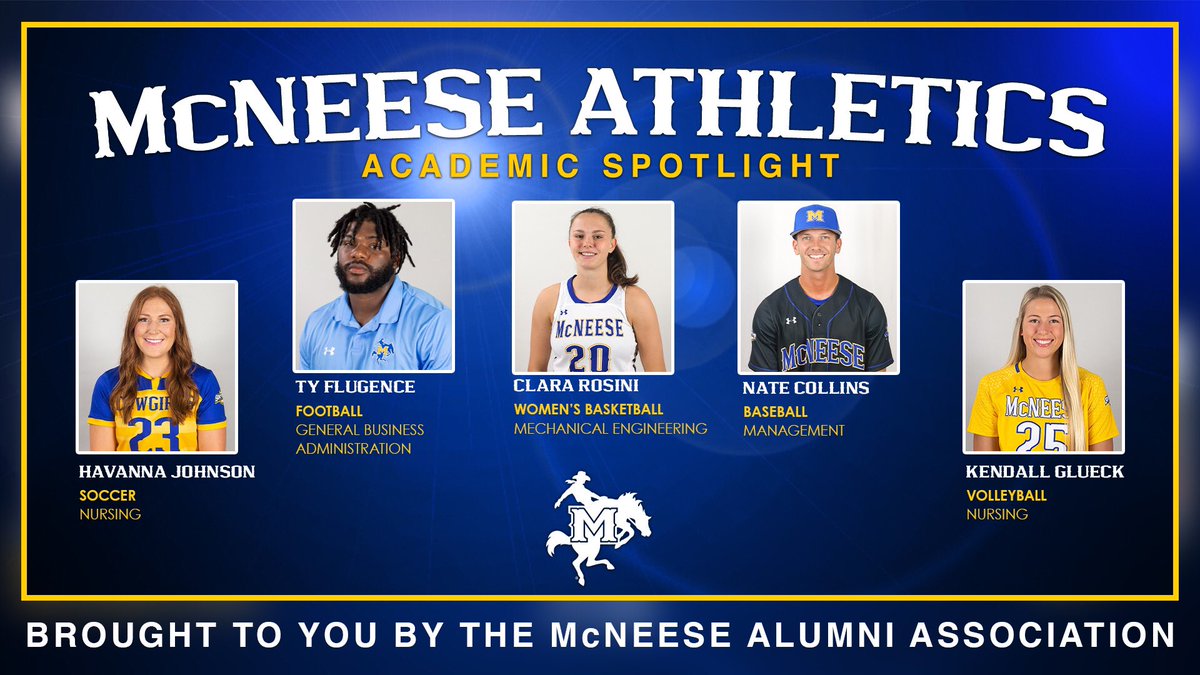 Poke Nation, help us give a big round of applause for this past months ⭐️ performers in the classroom! Congratulations and well done to these 5 Academic Spotlight Student-Athletes! 

#GeauxPokes | 🤠📚