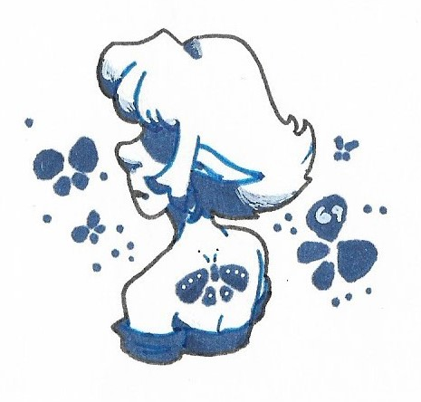 BeegMeedge's tweet photo. color challenge doodle 8:
lady with a back tattoo
#doodle #tradionalart https://t.co/nsM6oMgd83
