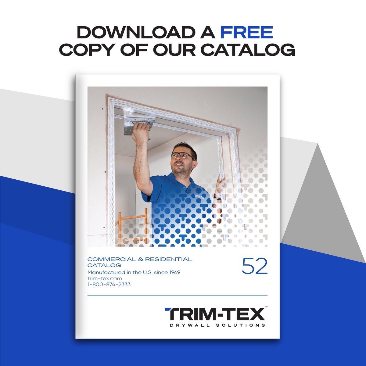 With over 200 drywall solutions available, Trim-Tex's Catalog Vol. 52 makes finding the right product for your next job easier than ever.🛠 Click here to download a free copy bit.ly/trimtex_52👈🏻😍 #trimtex #trimtexdrywall #drywall #drywallcontractor #construction #builder