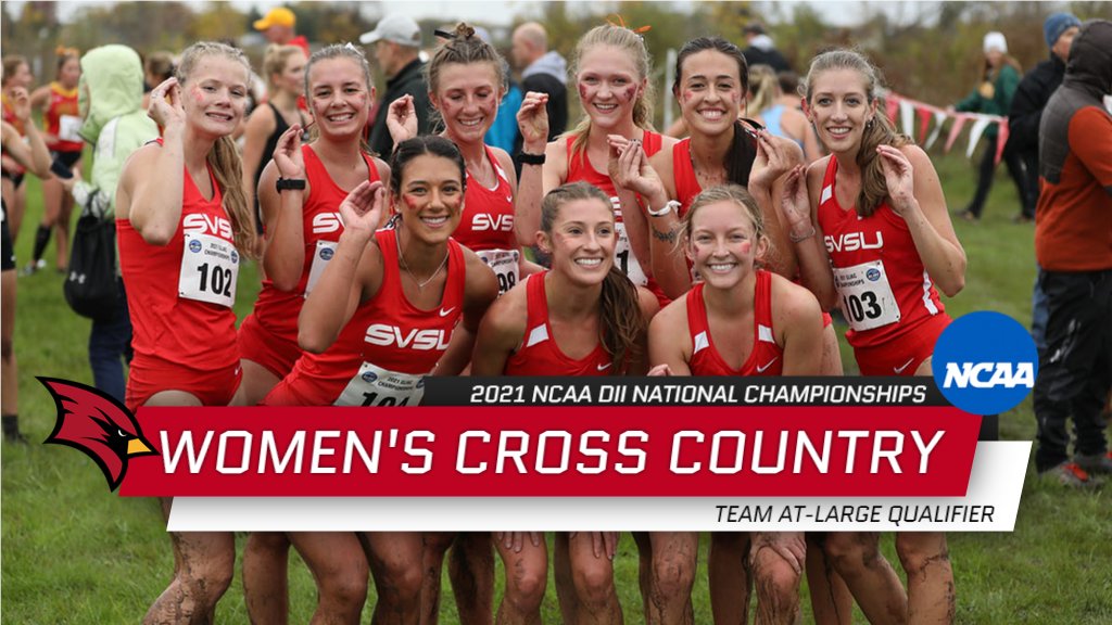 svsuathletics's tweet photo. NATIONALS BOUND!!

Congratulations to @SVtfxc women's cross country on earning a team qualification to the 2021 NCAA DII National Championships 

Nov. 20 at the Abbey in Saint Leo, FL https://t.co/nA690XUKl5