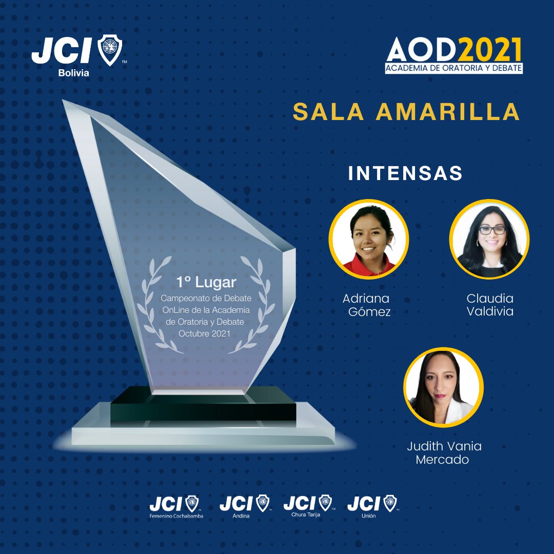 JCIBolivia2021's tweet photo. GRADUADOS CON HONORES ACADEMIA DE ORATORIA Y DEBATE AOD 2021🎓 

#AOD2021 #DCN21 
#JCIBolivia #Liderazgosociedadyfuturo
#OneFuture #UnaAmerica
#RiseWithJCI 
#JCI #BeBetter https://t.co/C3EnGOzI9g