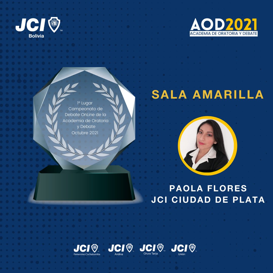 JCIBolivia2021's tweet photo. GRADUADOS CON HONORES 🎙 ACADEMIA DE ORATORIA Y DEBATE AOD 2021

#AOD2021 #DCN21 
#JCIBolivia #Liderazgosociedadyfuturo
#OneFuture #UnaAmerica
#RiseWithJCI 
#JCI #BeBetter https://t.co/ywTOenryc0