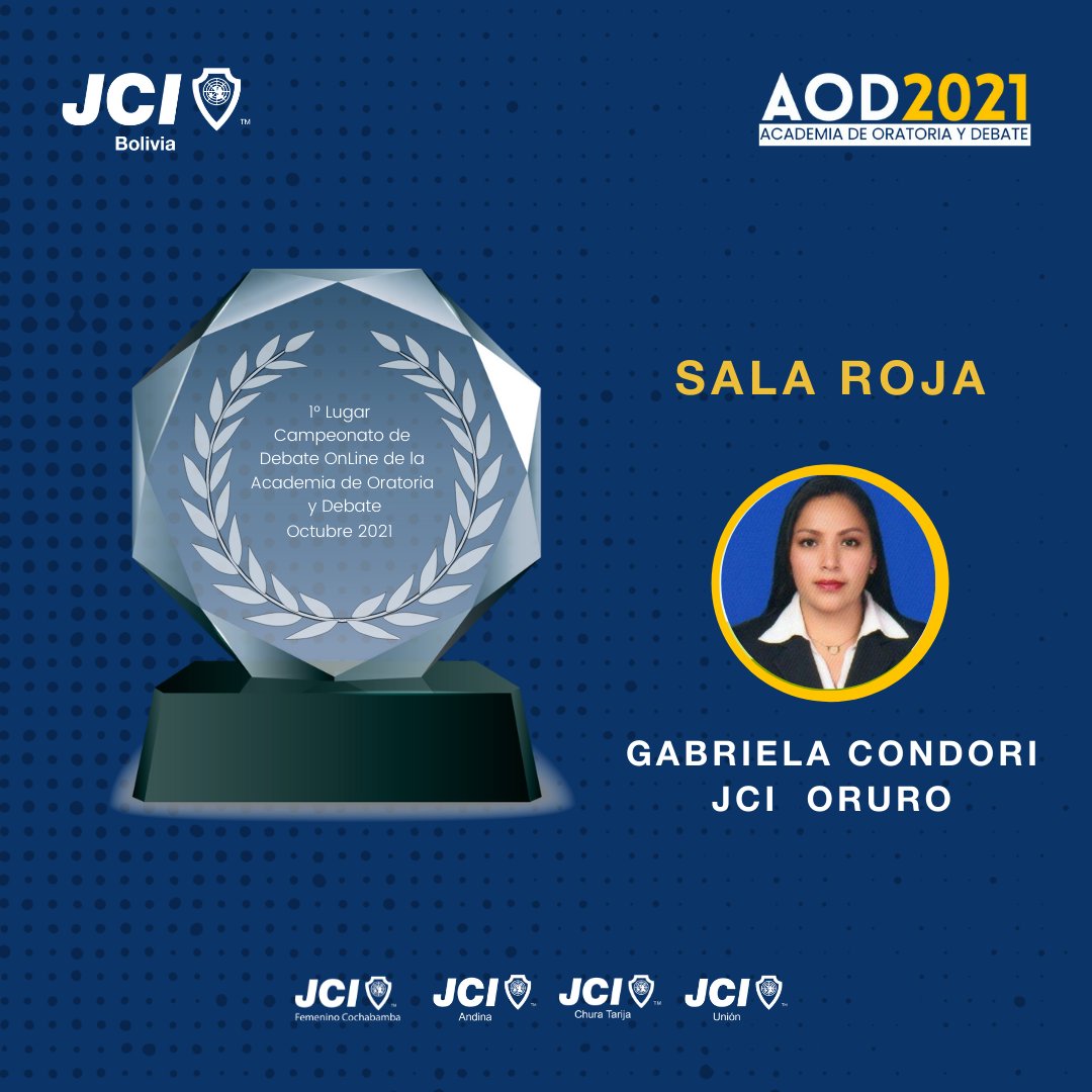 JCIBolivia2021's tweet photo. GRADUADOS CON HONORES 🎙 ACADEMIA DE ORATORIA Y DEBATE AOD 2021

#AOD2021 #DCN21 
#JCIBolivia #Liderazgosociedadyfuturo
#OneFuture #UnaAmerica
#RiseWithJCI 
#JCI #BeBetter https://t.co/ywTOenryc0