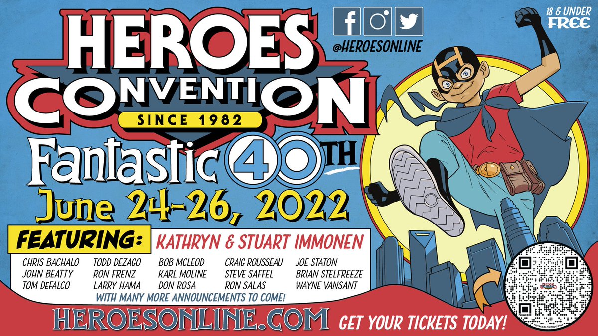 heroesonline's tweet photo. THANK YOU a MILLION TIMES OVER to all the Creators and Exhibitors and Attendees that came out for the #GSCMC! We're putting all our efforts from here out into our #Fantastic40thHeroesCon June 24-26, 2022!
We hope to see you all there!! https://t.co/RPIeWyHdKj