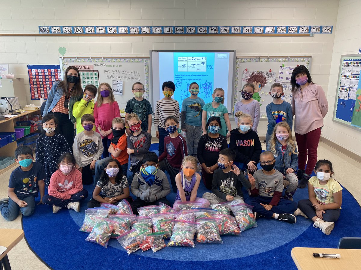 mrs_grinstead's tweet image. Candy factory complete! ✔️ We used our regrouping skills to count 1,730 pieces of candy to donate ♥️