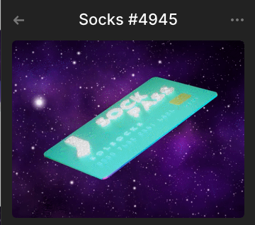 TechQue4's tweet photo. @SocksOnSolana 🚀🌑 sock #4945 https://t.co/asl9OyCXKB