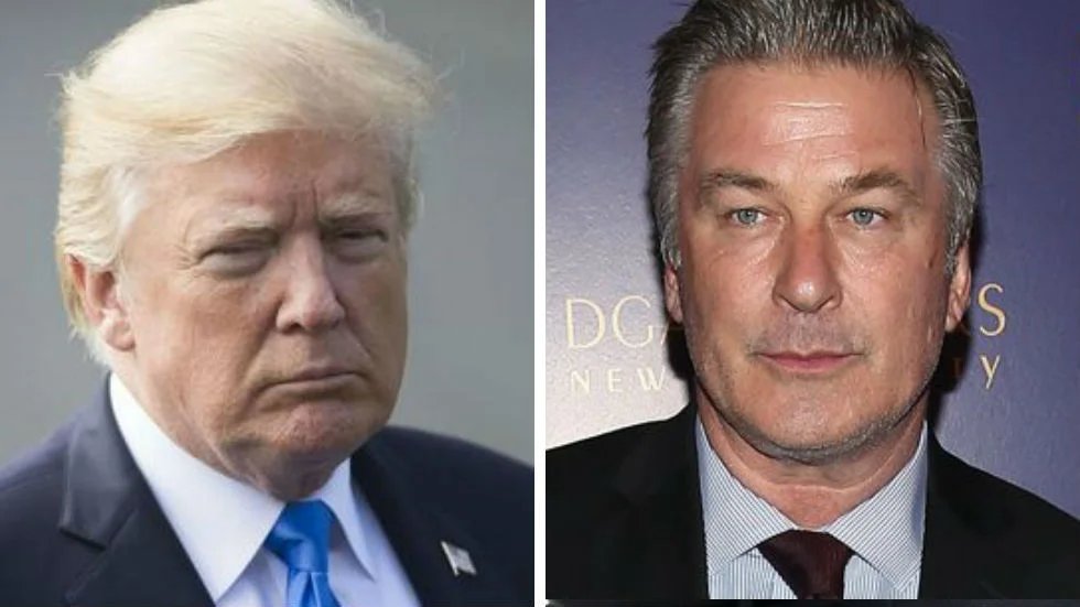 thehill's tweet photo. Donald Trump makes dark suggestion about Alec Baldwin and fatal "Rust" shooting https://t.co/RiRz70FpM7 https://t.co/3C5oVo98F4