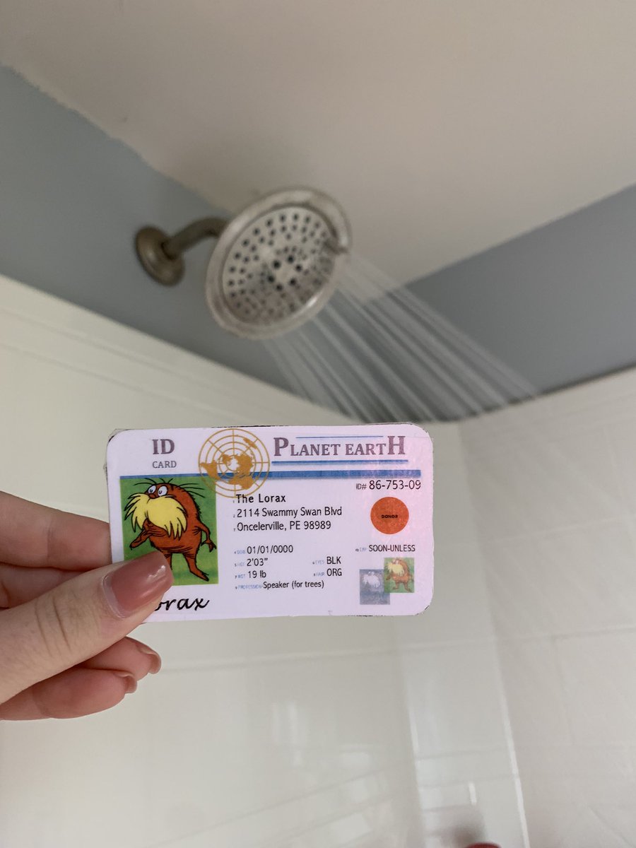 I use an eco friendly shower had that has different modes, which reduces the amount of water used. This can save many gallons of water throughout the year and decreases the amount of water that needs to be treated &amp; cleaned by treatment plants! <a href="/franklinlorax/">APES Project Lorax</a> #apeswater