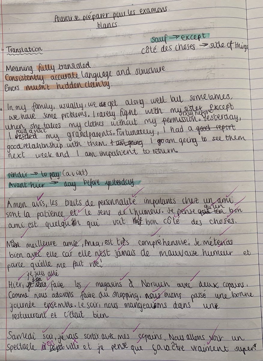 HA_FrenchDept's tweet photo. Our Year 11 are extremely busy at the moment preparing for their mock exam using some ⁦@gianfrancocont9⁩ innovative methods such as #TangledTranslation to recall and revisit past topics. Smashing job boys! 👏👏 Well done #HardWorkPaysOff #ProudTeacher 😊👍🇫🇷 https://t.co/0RqrujTy4S