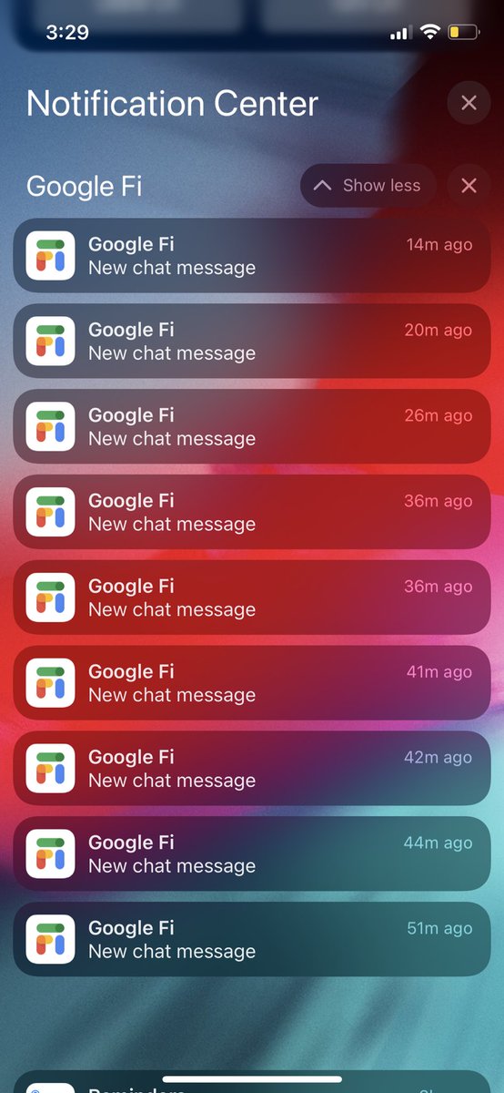 SE_7777777_EN's tweet image. @googlefi the floating chat support bubble went away in your iOS app. Now am getting messages from support in chat but tapping the notifs does not go there - just opens the Fi app 🤦

#bug #chat #uxbug