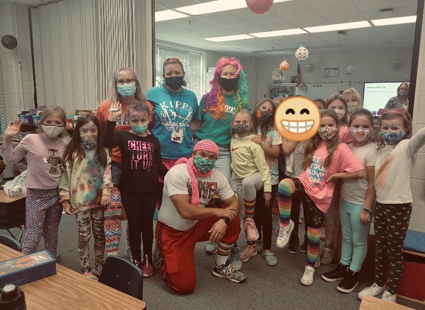 Reading is a Rainbow of Possibilities 💕.     <a href="/bmwbarbieva/">Barbara M. Wickham</a> <a href="/MarkMiear/">Mark Miear</a> 
#Kippsbookfair
#spiritweek