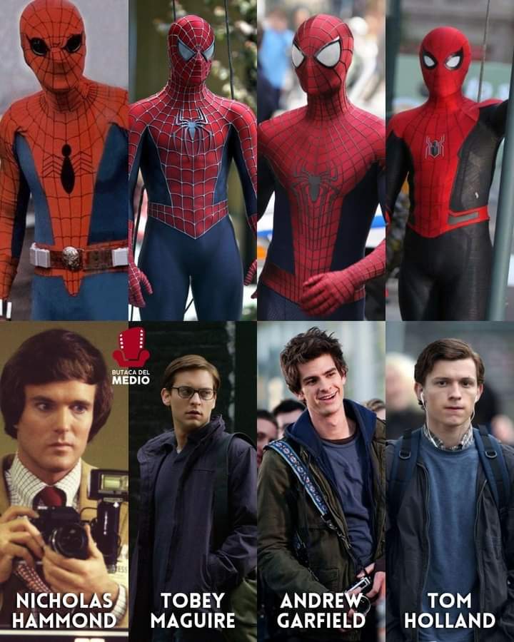 hilmuj's tweet photo. 🕷 Nicholas Hammond (1977-1979)
🕷 Tobey Maguire (2002-2007)
🕷 Andrew Garfield (2012-2014)
🕷 Tom Holland (2016-2021) Mi preferido sigue siendo Tobey Maguire el que más se destacó... https://t.co/v9GtsbmzKY