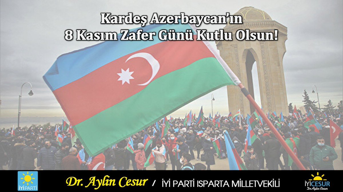 Karabağ'ı özgürlüğüne kavuşturan, can ve kardeş Azerbaycan'ın şanlı zaferi kutlu olsun! Bu sevinç hepimizindir!
#ZaferGünü