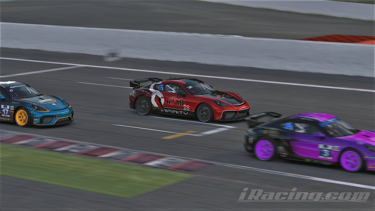 ¡P4!
Gran carrera en Spa, en grupo de cabeza toda la carrera, lástima el golpe en la 1ª vuelta que nos mandó para atrás, pero volví a remontar hasta P4, aunque la lucha por el podio se escapó por mi fallo en box
Contentísimo con el ritmo y buen puñado de ptos para Infinity!!