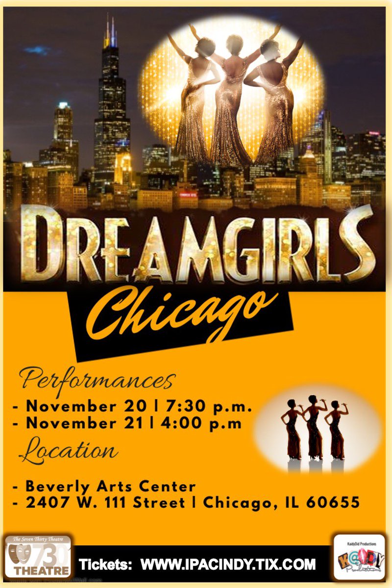 KaidyDid_Prod's tweet photo. @Suntimes @chicago DON’T MISS
Nov. 20-21, 2021 | 2 Shows
Tickets: https://t.co/DzLWhIGcd3
#DREAMGIRLS https://t.co/G4nHY1TSBU
