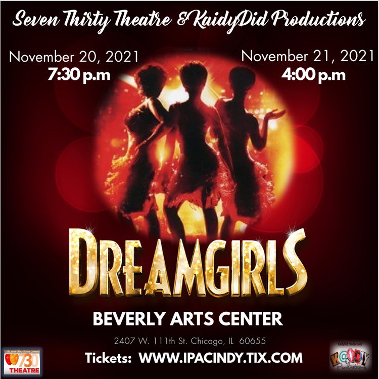 KaidyDid_Prod's tweet photo. @Suntimes @chicago DON’T MISS
Nov. 20-21, 2021 | 2 Shows
Tickets: https://t.co/DzLWhIGcd3
#DREAMGIRLS https://t.co/G4nHY1TSBU