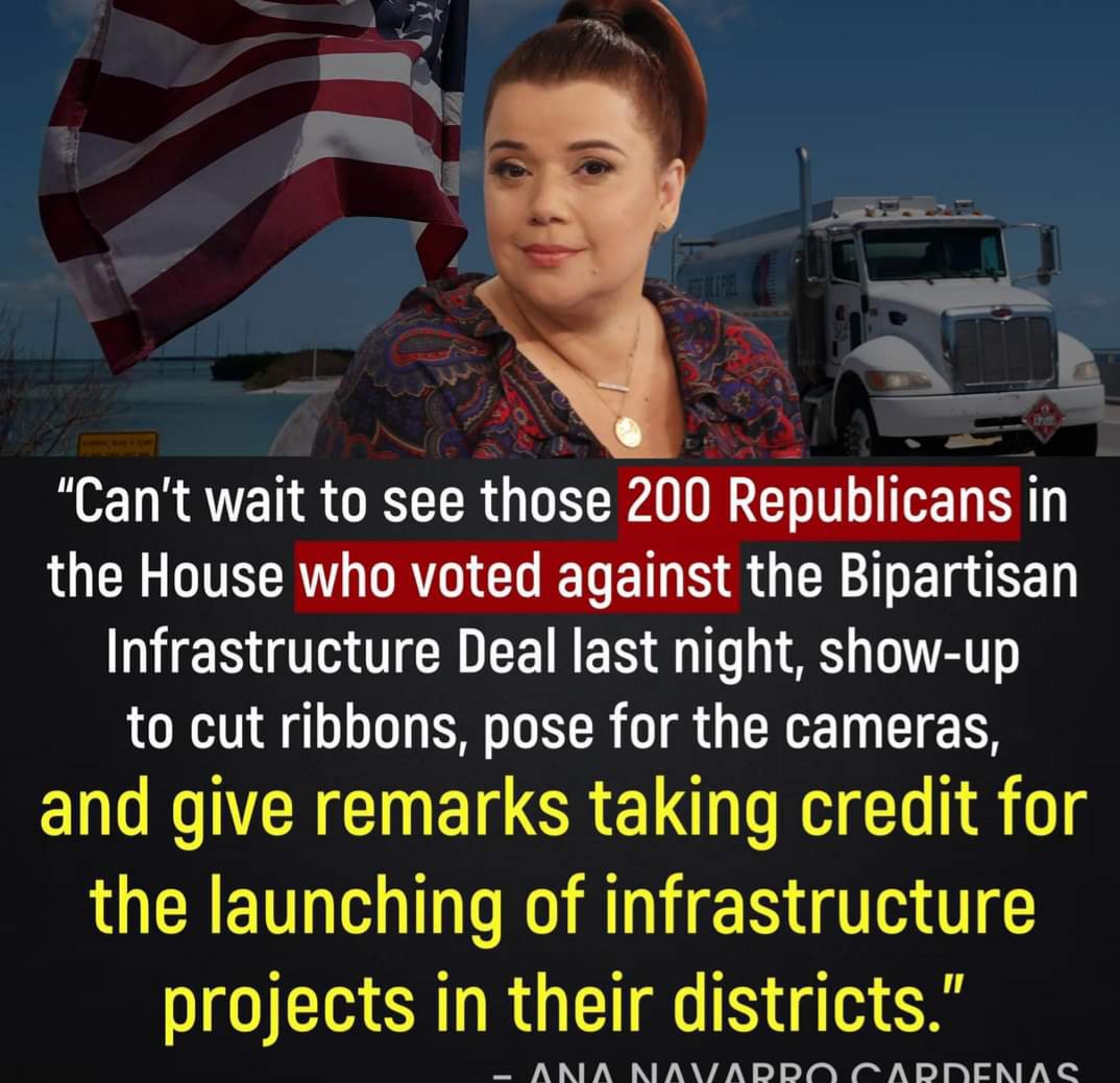 dougmay54's tweet photo. So we can anticipate you won't be participating in completed infrastructure ribbon-cutting ceremonies in your district from the money funneling in from this long overdue investment program? https://t.co/Tw2kBTBCgh