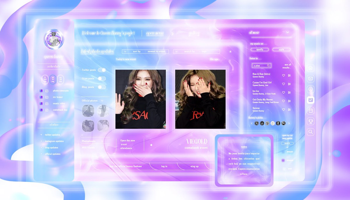 bunnyh_yy's tweet photo. · ⠀ [ 11.O8 ⠀ ¡ ⠀ 𓏞 ⠀ nᥱw ⠀ @ ⠀ 𝐪𝐮𝐞𝐞𝐧 ⠀ › ⠀ b͟u͟n͟ ⠀/ ⠀う ⠀ #͉͟✦ ⠀ — ⠀updᥲtᥱ ⠀ ⟢͇̂ ⠀ ᥲt ⠀ : ⠀ #𝐌ay𝐃aywith𝐕ie𝐆old ⠀ ❞
 ⠀ 
Me puse bonita para el #𝐕ie𝐆old1stCB porque acompañar a mis bebés me pone mil de ansiosa y feliz. ¡Muchas felicidades! https://t.co/C0wSY3DIFn