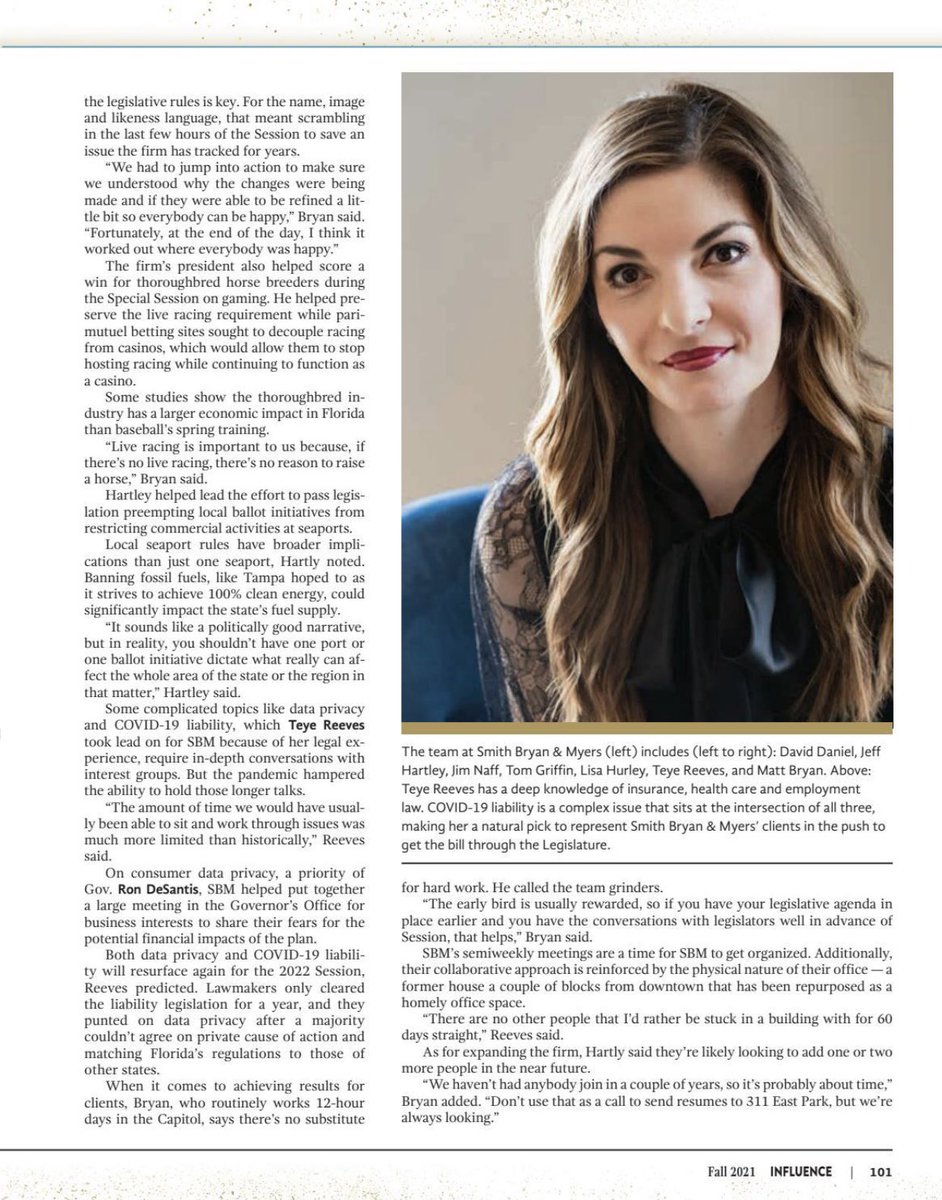 SBM was honored to be included in the fall edition of Influence <a href="/Hartley91/">Jeff Hartley</a> <a href="/MattBryan82/">Matt Bryan</a> @TMKReeves <a href="/LisaMHurley/">Lisa M. Hurley</a>  <a href="/thomasegriffin/">Thomas Griffin</a>