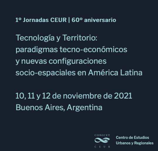 Te invitamos a participar en las 1° Jornadas CEUR 60° Aniversario 
🗓 10-12 de noviembre de 2021. 
🔗Más información: jornadas-ceur.conicet.gov.ar
✍Inscripción: jornadas-ceur.conicet.gov.ar/inscripcion-me…