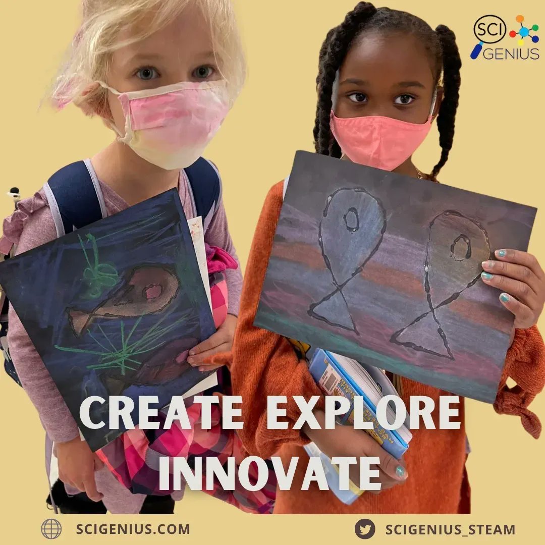 Exploring our Imaginations this week! Join Us!🎨🚀

#scigenius#stem#steam#afterschoolprogram#art#science#math#virtual#fun#explorepage#stemislife