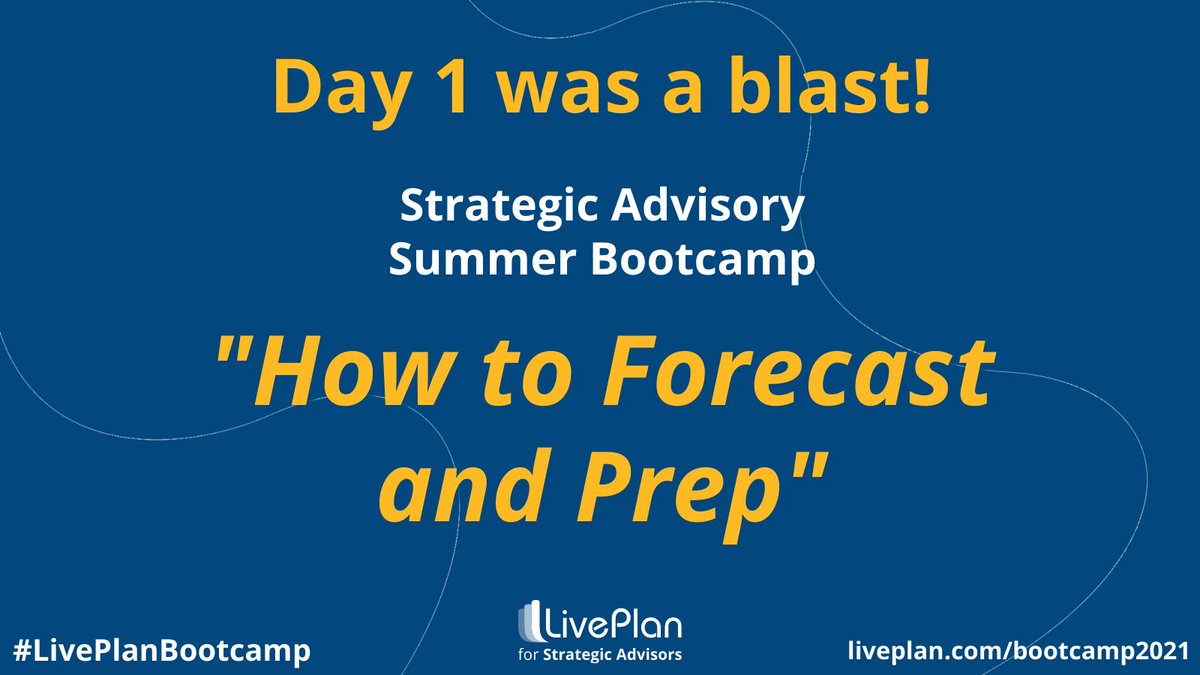 LivePlanSA's tweet photo. Thanks to everyone for a great kickoff to #LivePlanBootcamp!

This is such a fun group, and we can’t wait to keep the learning going tomorrow! 

#advisory #accountants #ProAdvisors #letsgo #letdrive #letsgrow #letsLivePlan #LivePlanadvisory https://t.co/fMSERQkFaS
